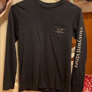 Vineyard Vines Vintage Navy Blue Long Sleeve